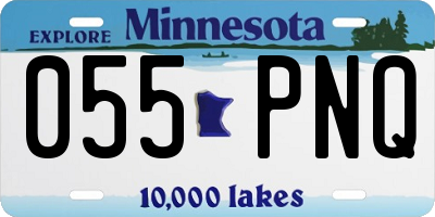 MN license plate 055PNQ