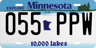 MN license plate 055PPW