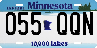 MN license plate 055QQN