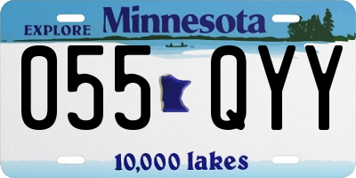 MN license plate 055QYY
