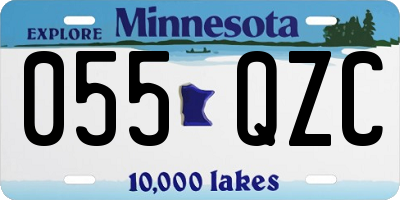 MN license plate 055QZC