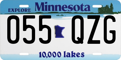 MN license plate 055QZG