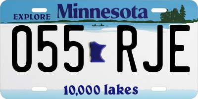 MN license plate 055RJE