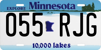 MN license plate 055RJG