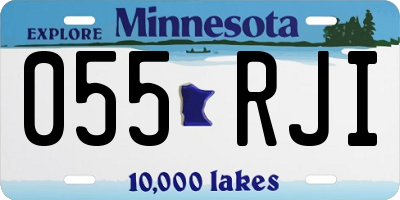 MN license plate 055RJI