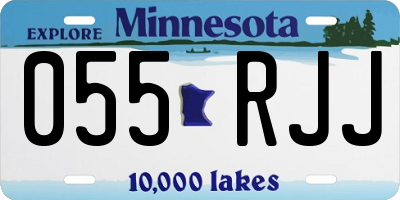 MN license plate 055RJJ