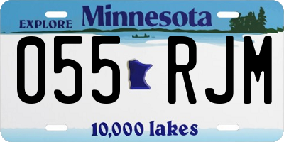MN license plate 055RJM