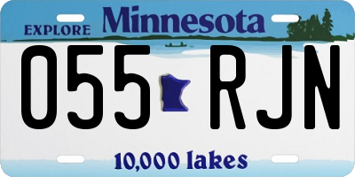 MN license plate 055RJN