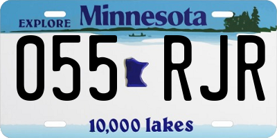 MN license plate 055RJR