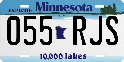 MN license plate 055RJS