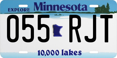 MN license plate 055RJT
