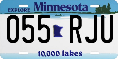 MN license plate 055RJU