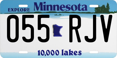 MN license plate 055RJV