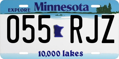 MN license plate 055RJZ
