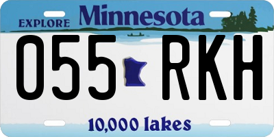 MN license plate 055RKH