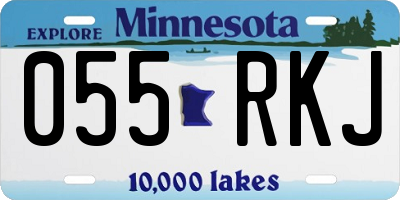 MN license plate 055RKJ
