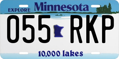 MN license plate 055RKP
