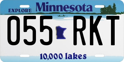 MN license plate 055RKT