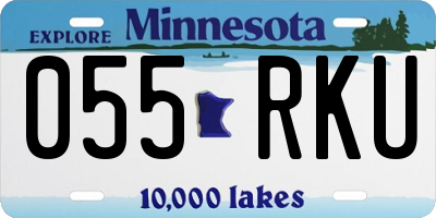 MN license plate 055RKU