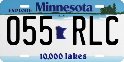 MN license plate 055RLC