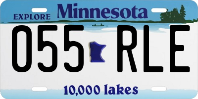 MN license plate 055RLE