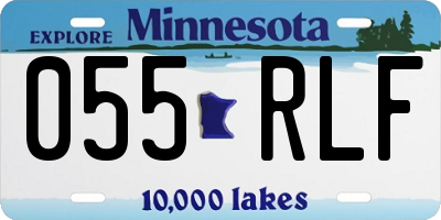 MN license plate 055RLF