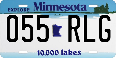 MN license plate 055RLG