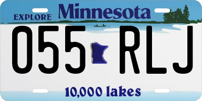 MN license plate 055RLJ