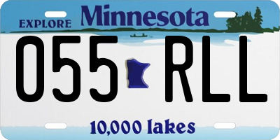 MN license plate 055RLL