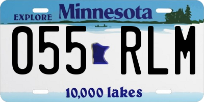 MN license plate 055RLM
