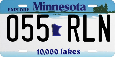MN license plate 055RLN