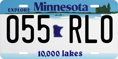 MN license plate 055RLO