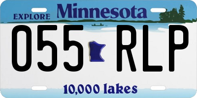 MN license plate 055RLP