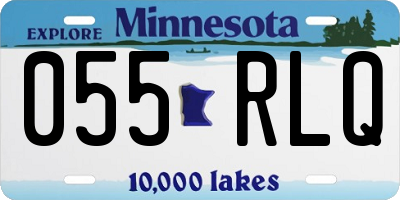 MN license plate 055RLQ