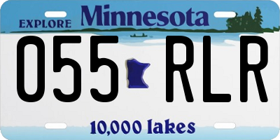 MN license plate 055RLR