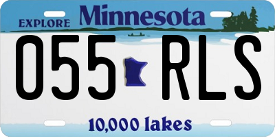 MN license plate 055RLS