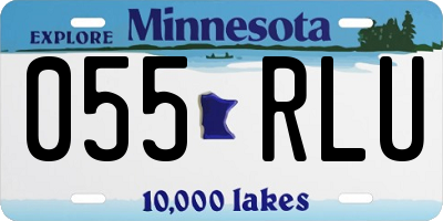 MN license plate 055RLU