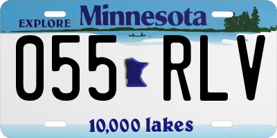 MN license plate 055RLV