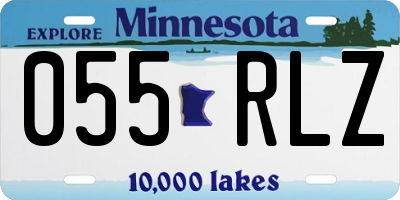 MN license plate 055RLZ