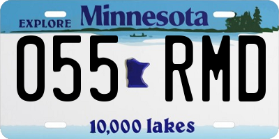 MN license plate 055RMD
