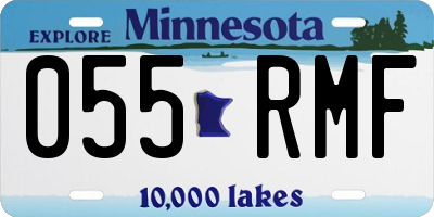 MN license plate 055RMF