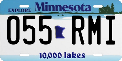 MN license plate 055RMI