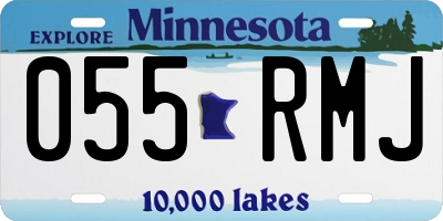 MN license plate 055RMJ