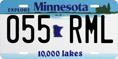 MN license plate 055RML