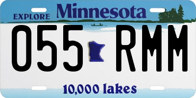 MN license plate 055RMM