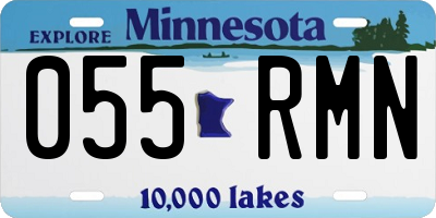 MN license plate 055RMN