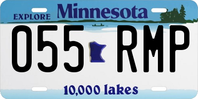 MN license plate 055RMP