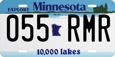 MN license plate 055RMR