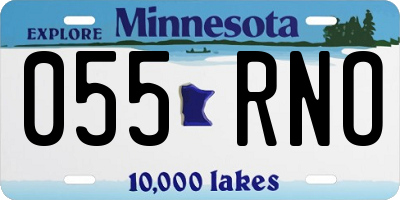 MN license plate 055RNO