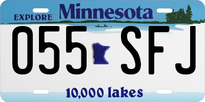 MN license plate 055SFJ